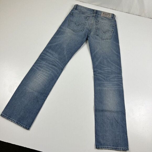 Diesel Larkee Jeans Regular Straight Mens 27x32 Light Blue Wash 0RZ49 MSRP $198 - Picture 12 of 12